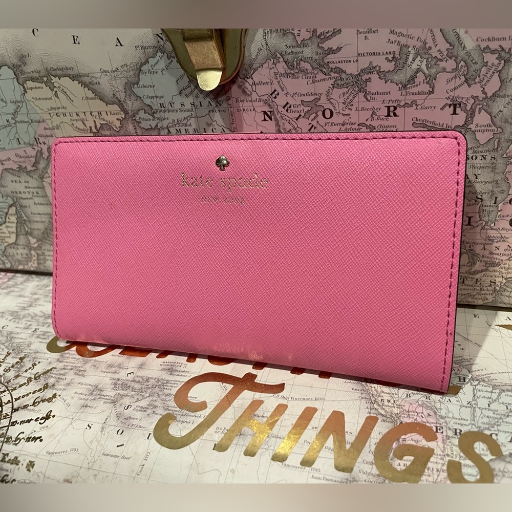 Pink Kate Spade Bifold Wallet